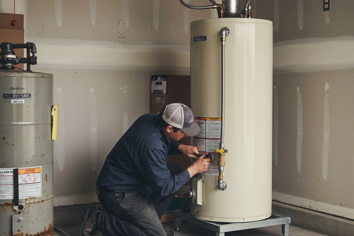 Water heater and shutoff valve replacement in Pearl City